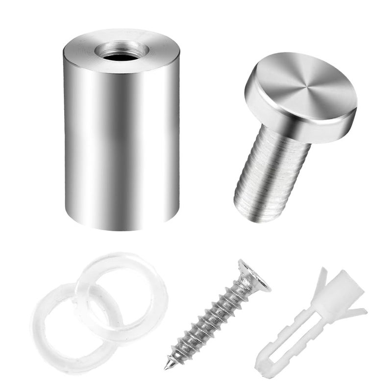 anpiwshjo Standoff Screws, Sign Standoffs, Standoff Screws for Acrylic, Advertising Standoff Mount Metal, Sign Mounting Hardware, Sign Standoff Screws, Spacers & Standoffs, Stand Off Wall Mounts(0.6x1.18inch) - Image 4